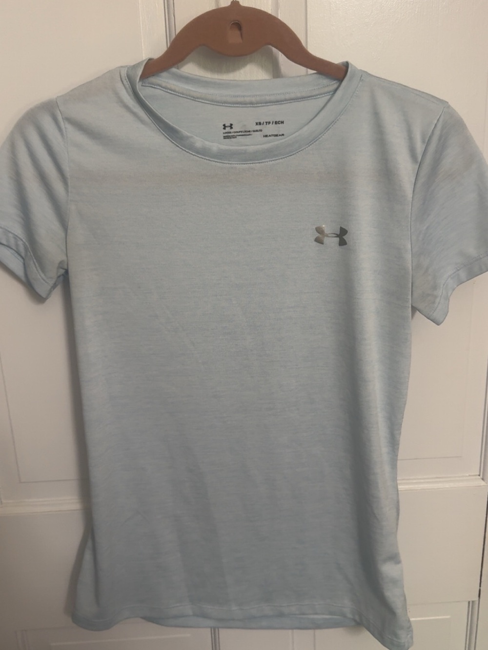 Under Armour Light Blue HeatGear Short Sleeve Tee